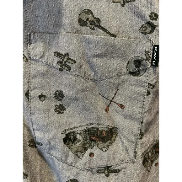 Kavu Linden Long Sleeve Shirt Venture Pattern Mens Size Large‎ - Picture 2 of 7